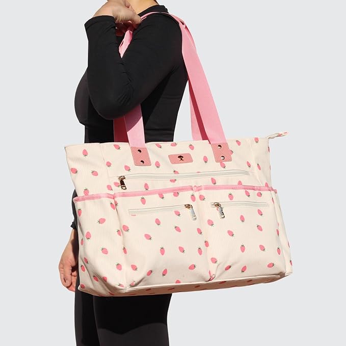 Weekender Bag Carry On Bag Overnight Tote Travel Duffle with 13 Pockets for Travel,Work，Gym,Beach,Teacher,Nurse