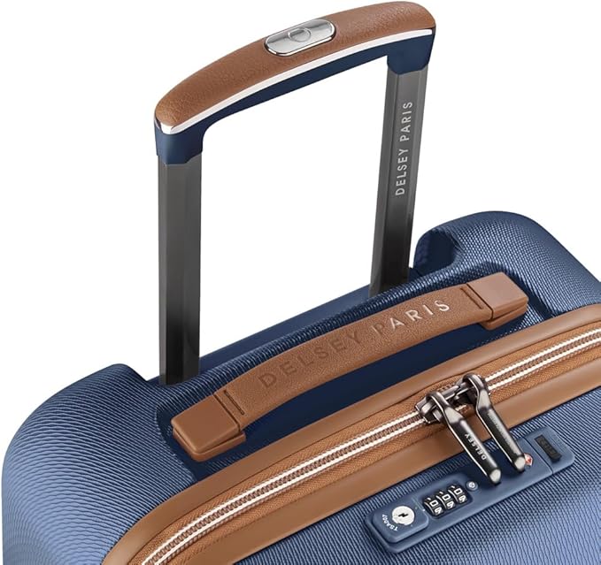 DELSEY PARIS Chatelet Air 2.0 Hardside Luggage with Spinner Wheels, Navy Blue, Carry on Plus 20 Inch