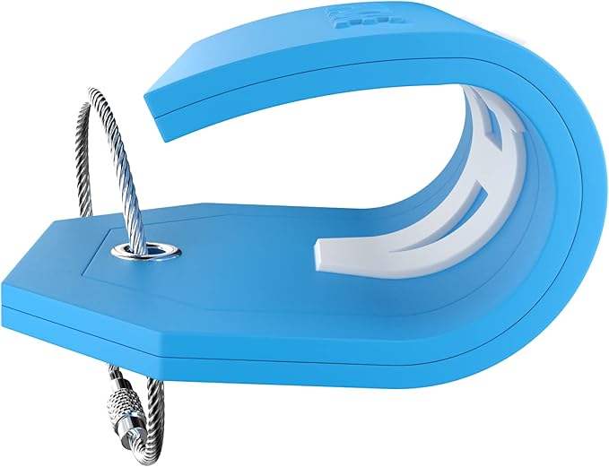 Shacke Initial Luggage Tag with Full Privacy Cover and Stainless Steel Loop - Aqua Teal (Letter A)