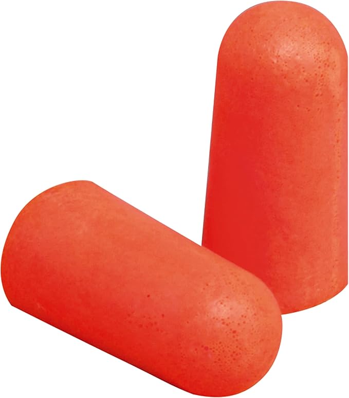 3M Disposable Earplugs, 7 Pairs (14 Total Plugs), Noise Reduction Rating (NRR) 32 dB, Easy to Insert & Remove, Expandable & Contoured for Comfortable Fit, Orange Ear Plugs (92077H7-DC) (Pack of 2)