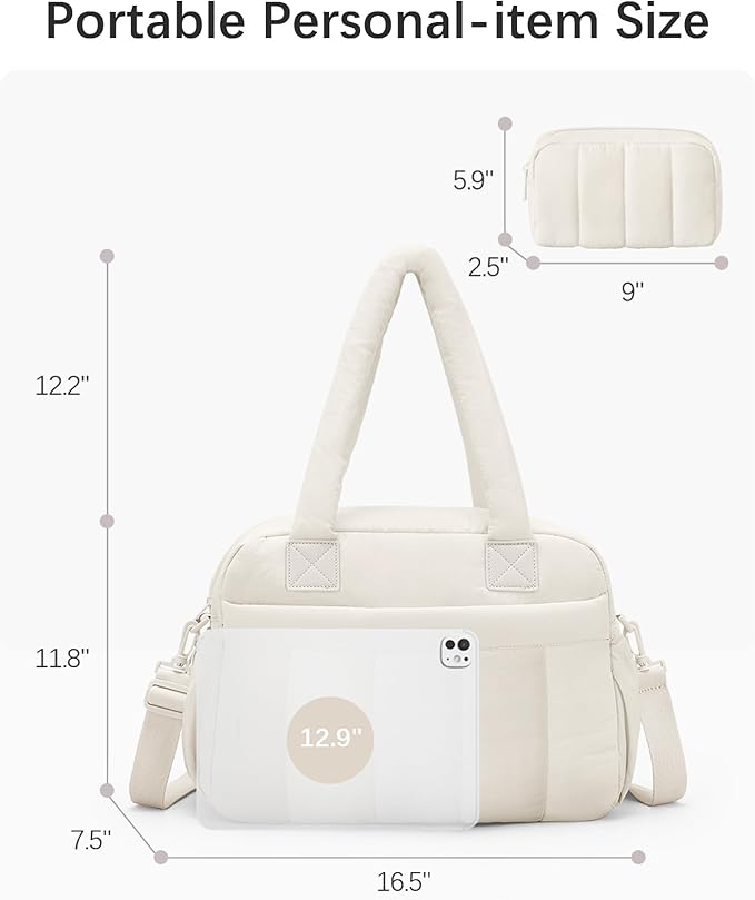 oscaurt Gym Bag for Women Lightweight Duffle Bag for Travel with Toiletry Pouch Water Resistant Carry On Weekender Overnight Duffel
