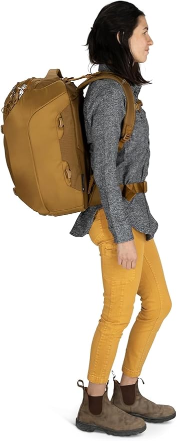 Osprey Sojourn Porter 46L Travel Backpack – Carry-On Compliant Luggage with StraightJacket Compression and Padded Laptop Sleeve – Durable Pack for International or Urban Travel, Black