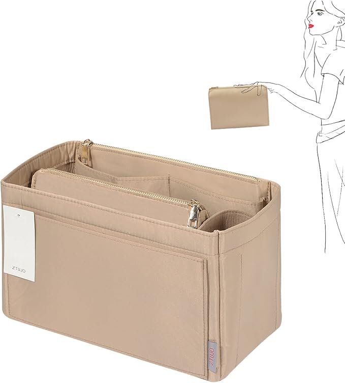 ZTUJO Purse Organizer, Felt Bag Organizer Purse Organizer Insert For Speedy, Neverfull, Graceful, Neverfull,Tote, Handbag,Shaper