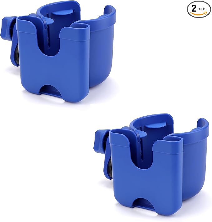 Accmor Stroller Cup Holder with Phone Holder, Bike Cup Holder, Universal Cup Holder for Uppababy Nuna Doona Strollers, 2-in-1 Cup Phone Holder for Stroller Bike Wheelchair Walker Accessory