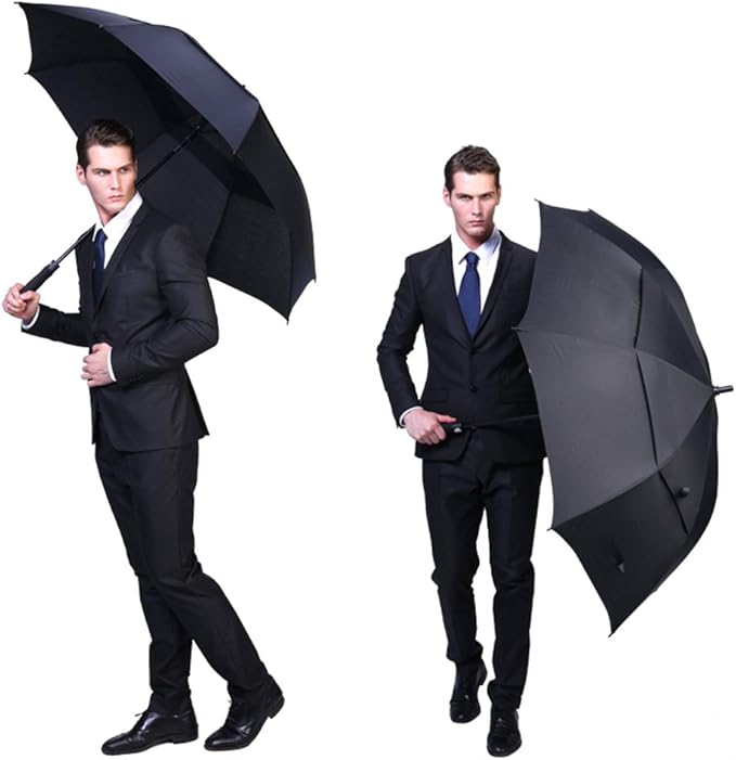 G4Free 47/54/62/68/72 Inch Automatic Open Golf Umbrella Oversize Extra Large Double Canopy Vented Windproof Waterproof Stick Umbrellas