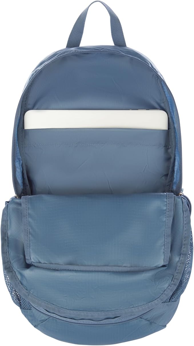 Eddie Bauer Stowaway Packable Backpack | Travel | Outdoor | Lightweight | Foldable | Durable | Ripstop Polyester | 20L - Blue Tile