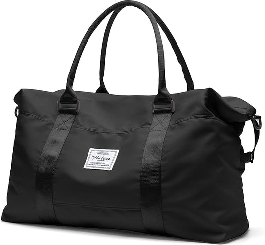 HYC00 Travel Duffel Bag,Carry-on Overnight Weekender Bags for Women,Sports Tote Gym Bag with Wet Pocket