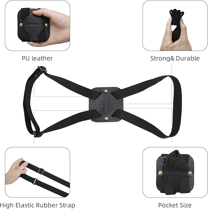 Bag Bungee, Luggage Bungee - Luggage Straps Suitcase Adjustable Belt – an Adjustable and Portable Travel Suitcase Accessory (2-Pack,Black)