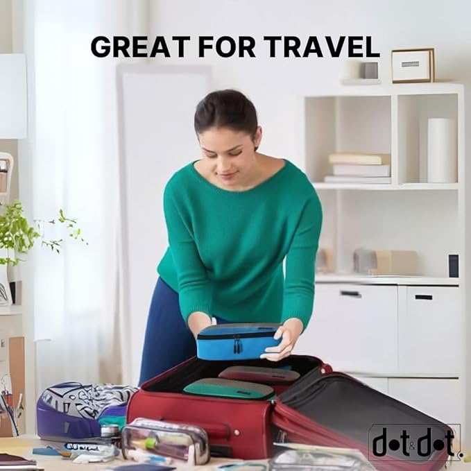 Small Packing Cubes for Travel - 5pc Packing Cubes for Suitcases - Lightweight Luggage Organizer Bags (Non-Compression)
