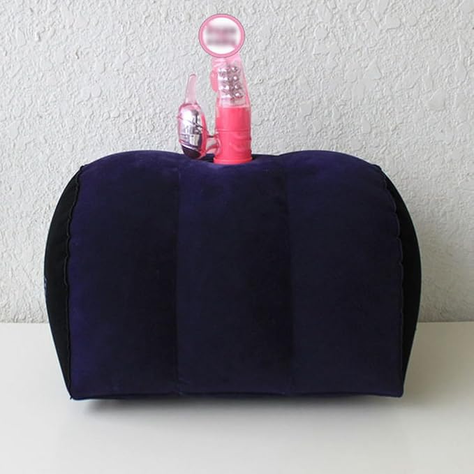 Inflatable Rocking Pillow, Bed Wedges & Body Positioner Pillow, Body Position Cushion, Surface Flocking for Sleeping Traveling Yoga (G-Shape)