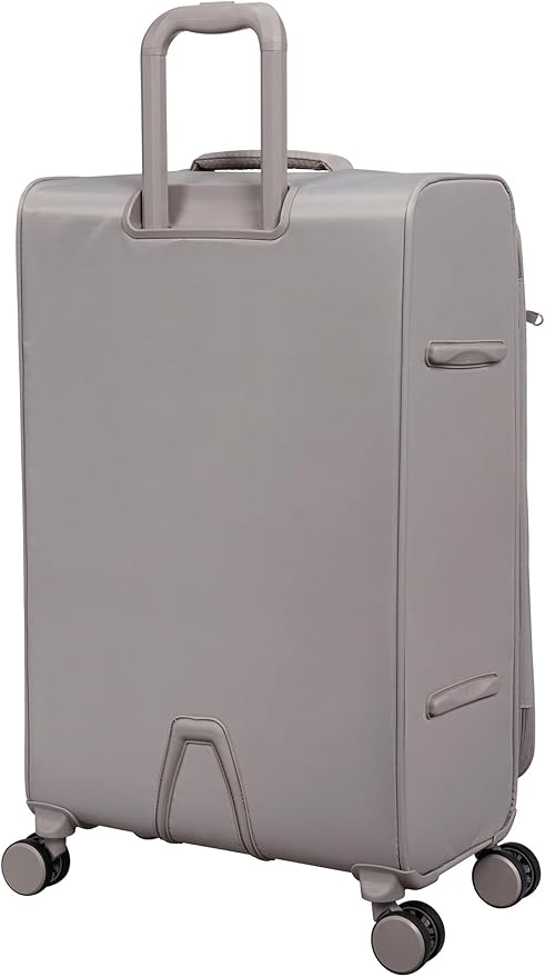 It Luggage Lustrous Luxe 22" Softside Carry-On 8 Wheel Spinner, Moon Rock