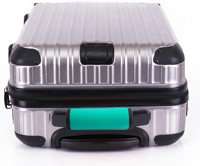 Luggage Handle Wraps for Suitcases-Travel Suitcase Tags Identifiers Luggage Tags for Suitcases TSA Approved Travel Gifts for Traveler Women (Turquoise)