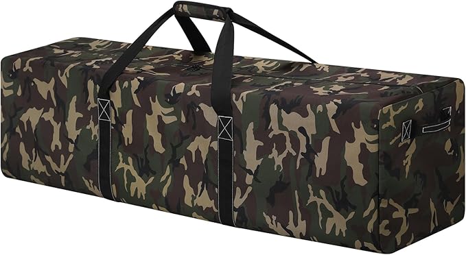 52 Inch Large Duffle Bag for Travel Camping - 180L Extra Large Heavy Duty Duffel Bag, Sport Equipment Storage Bag with 2 Sides Handles-Camo