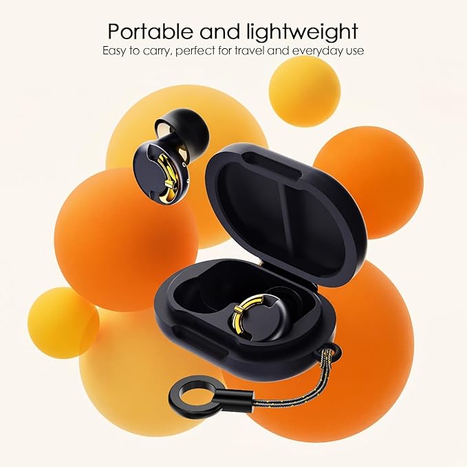 Adjustable Ear Plugs - 3 Noise Cancelling Modes for Work, Travel, Concerts & More, Reusable Hearing Protection with 4 Sizes (XS/S/M/L), Comfortable Ear Plugs for Noise Reduction, Black Gold