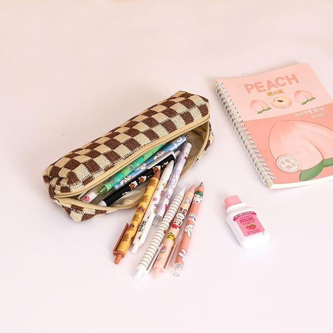 LYDZTION Makeup Bag Cosmetic Bag for Women,1Pcs Large Capacity Makeup Bags and 1Pcs Pencil Case Makeup Brushes Storage Bag Travel Toiletry Bag Organizer