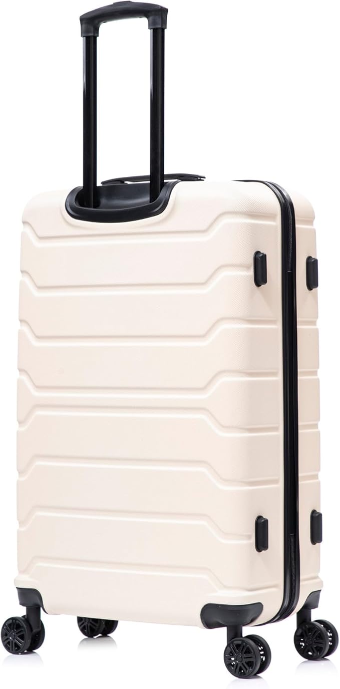 InUSA TREND Luggage with Spinner Wheels | Durable Lightweight Hardside Suitcase, Travel Sets with Handle and Trolley | (20in, 24in, 28in, 32in) 4 Piece Set | Sand