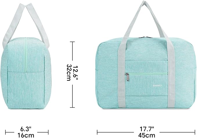 For Spirit Airlines Personal Item Bag 18x14x8 Foldable Travel Duffel Bag Tote Carry on Luggage Duffle Overnight for Women and Men
