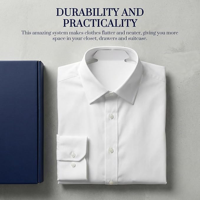 Ciieeo Shirt Folding Board Clothes Folder Laundry Folding Board for T-Shirts Collared Shirts and More 14.21 X 8.14 Inches Neat Closet and Drawer Organizer