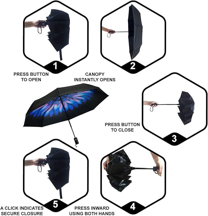 SY COMPACT Travel Umbrella Windproof Automatic Umbrellas Small Compact UV Sun Protection Factory Outlet Umbrella
