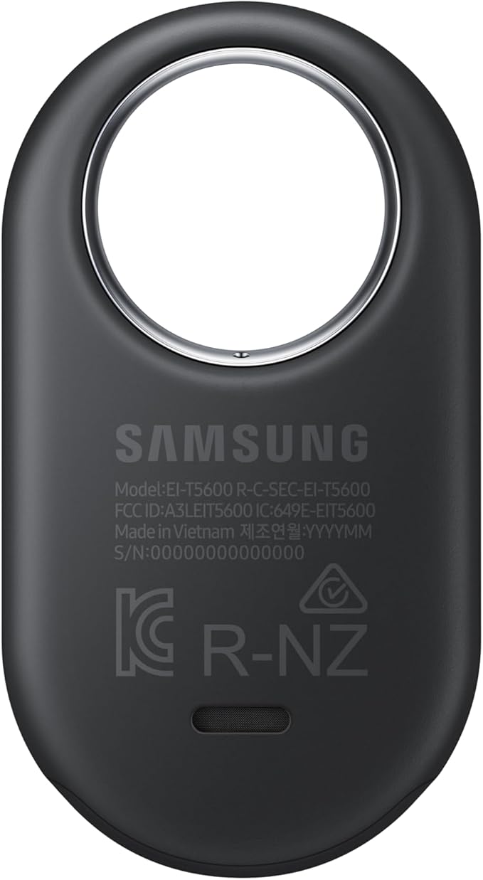 Samsung Galaxy SmartTag2, Bluetooth Tracker, Smart Tag GPS Locator Tracking Device, Item Finder for Keys, Wallet, Luggage, Pets, Use w/ Phones and Tablets Android 11 or Later, 2023, 1 Pack, Black
