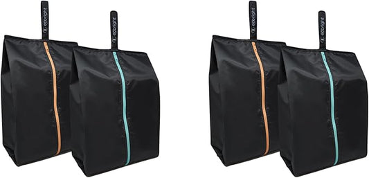 Ecoright Shoe Bags for Travel, Set of 2, 100% Recycled Water-Resistant Zipper Pouch Bags, Shoe Bags for Storage, Travel Essentials for Men & Women