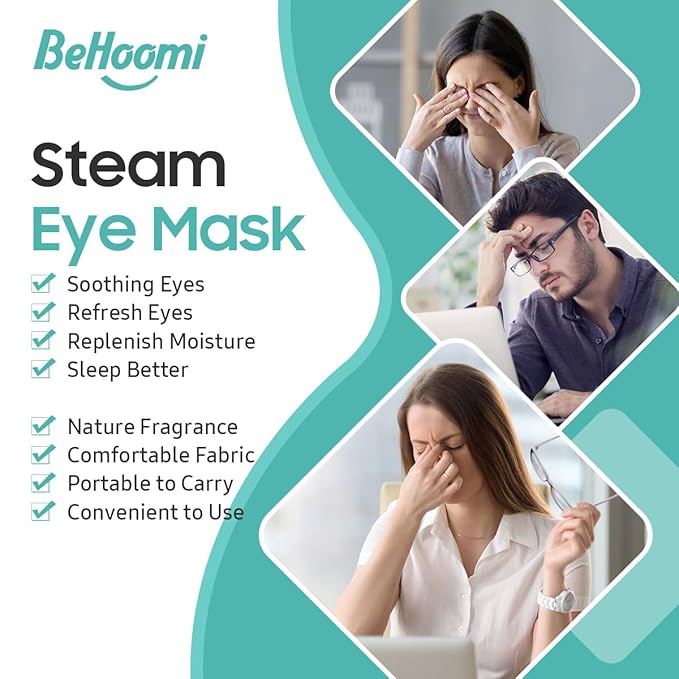Steam Eye Mask, 10Packs Heated Eye Mask, Self Heating Disposable SPA Warm Compress for Eyes Sleep Mask, Travel Essentials & Relaxation Gifts, Valentine's Day Gifts (Unscented)