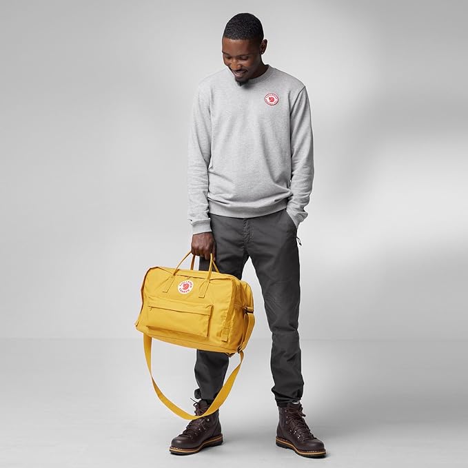 Fjallraven Kanken Weekender Bag, Large Travel Tote and Duffel for Overnight and Everyday Carry, Ochre, One Size