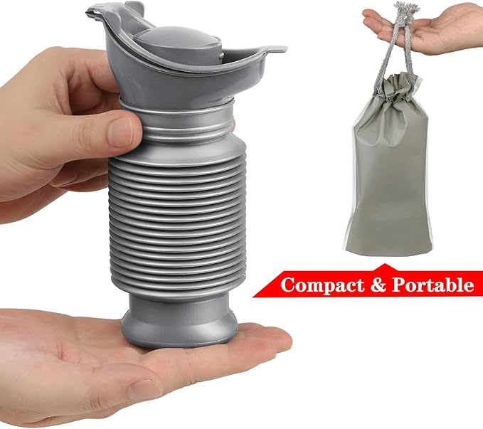 Pee Bottles For Men,Collapsible Urine Bottle With Disposable Replacement Bags,Car Pee Bottle For Men And Women,750ml,Leakproof, Emergency Urinal For Road Trips,Traffic Jams And Camping