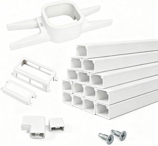 Upgraded for Govee Outdoor Light Clips System Suit for Pro H706A/H806A | Mounting Brackets for Govee Light Clips Track System,PVC Track Total 100FT