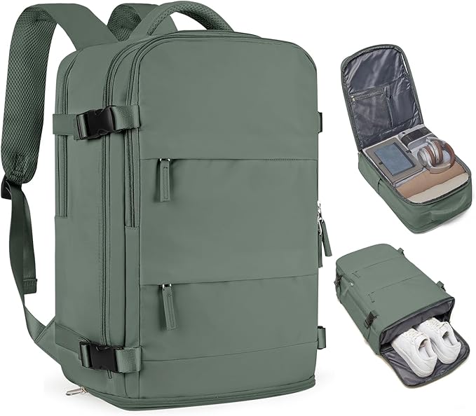 coofay Travel Backpack For Women Men Airline Approved Carry On Backpack Flight Approved Waterproof Sports Luggage Backpack Casual Daypack Small Hiking Backpacks