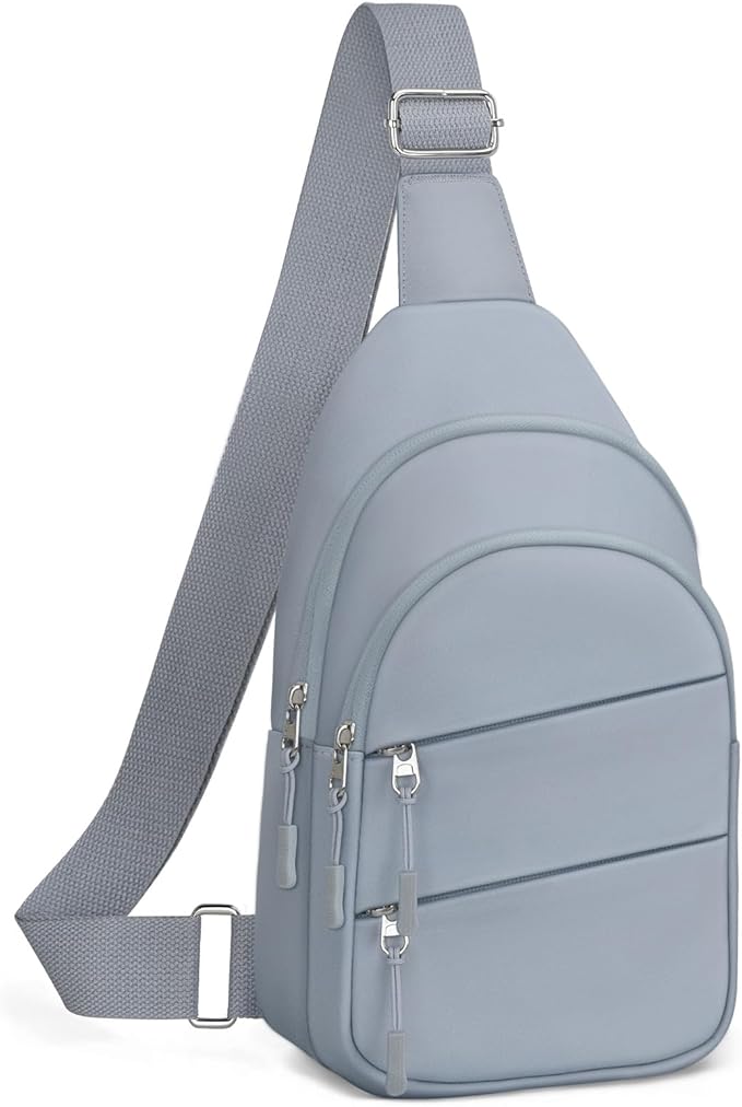 Tuwubi Crossbody Bags for Women, Sling Bag for Men, Small Hiking Backpack Anti Theft Lightweight for Outdoors Travel (M, Blue)