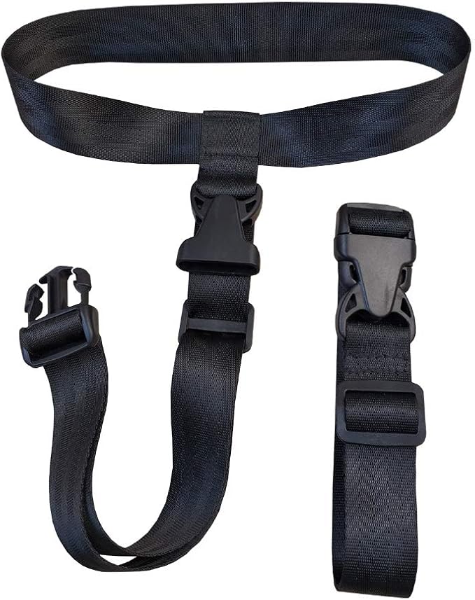 2 pack Travel Accessories Luggage Straps - Add a Bag Suitcase Strap Belt(Black)