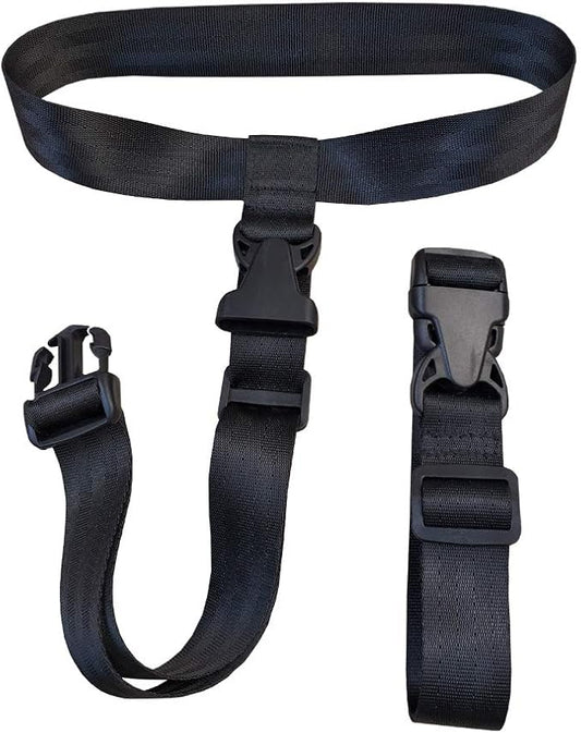 2 pack Travel Accessories Luggage Straps - Add a Bag Suitcase Strap Belt(Black)