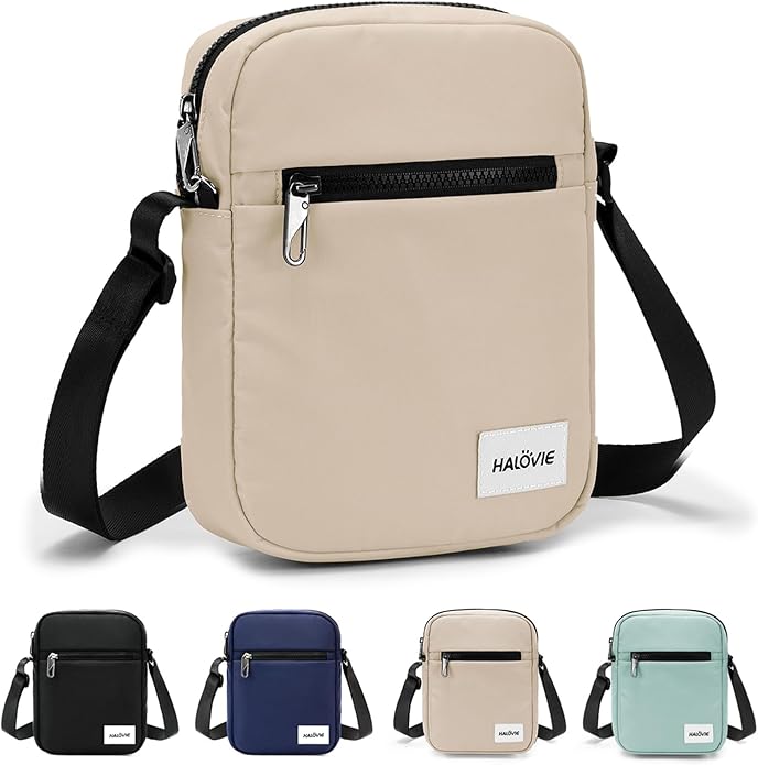 HALOVIE Small RFID Anti Theft Crossbody Bag Lightweight Sling Cross Body Bag Purse for Women Men for Travel Daily
