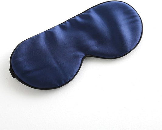 Tim & Tina 100% Silk Sleep Mask Comfortable,Super Soft Blindfold Eye mask Block Light for Sleeping,Shift Work,Naps,Travel,Yoga with Adjustable Strap (Navy Blue)