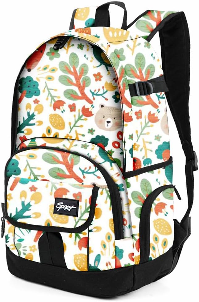 rickyh style School Backpack Travel Bag for Men & Women Lightweight College Back Pack with Laptop Compartmen