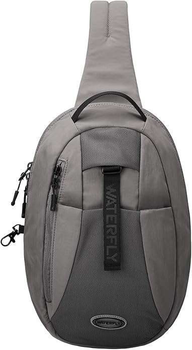 WATERFLY Small Crossbody Sling Backpack: RFID Blocking Anti Theft Sling Bag Travel Daypack Man Woman