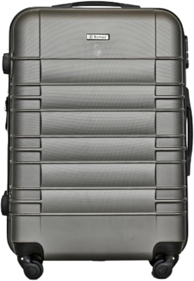 ABS Luggages, Suitcases, Travel on Luggages, Suitcase Spinner Hardshell Lightweight Dark Grey (20inch)
