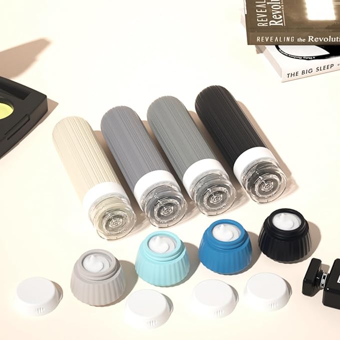 18 Pack Travel Bottles Set, TSA Approved Leak Proof Silicone Squeezable Containers for Toiletries, Refillable Travel Accessories for Conditioner, Shampoo, Lotion & Body Wash Accessories