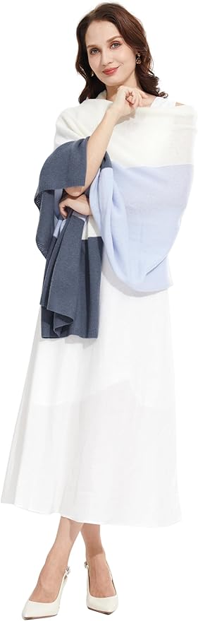Soft Cashmere Blend Wrap Chic Scarf Stole for Women Wayfarer Travel Extra Large 87"x28"
