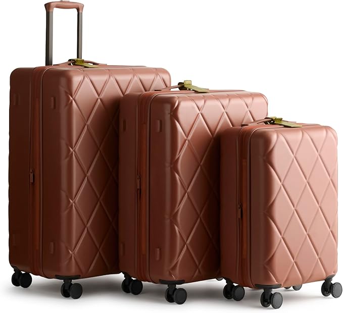 Hardside 3 Piece Luggage Set, Cinnamon, One Size