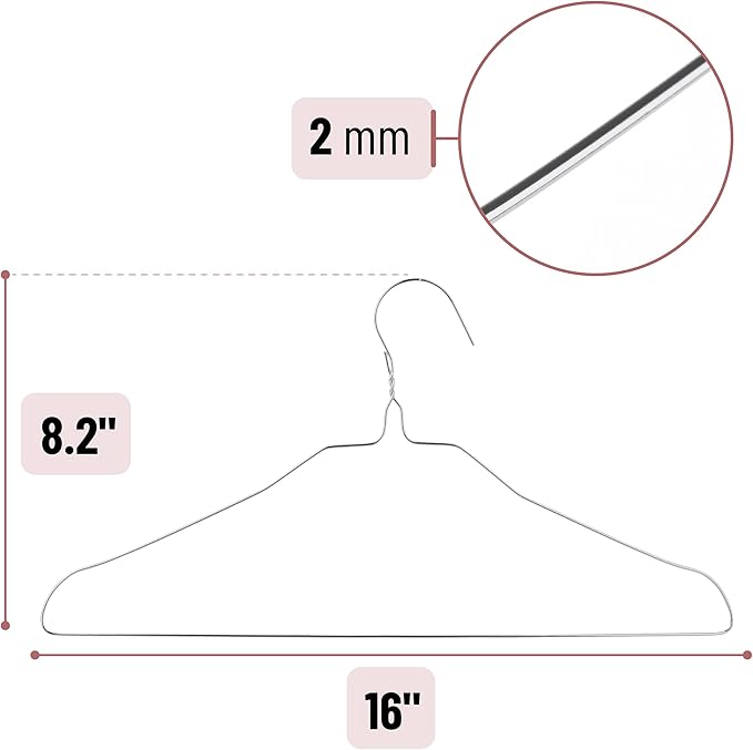 Mr. Pen Metal Hangers - 20 Pack, Wire Coat & Clothes Hangers