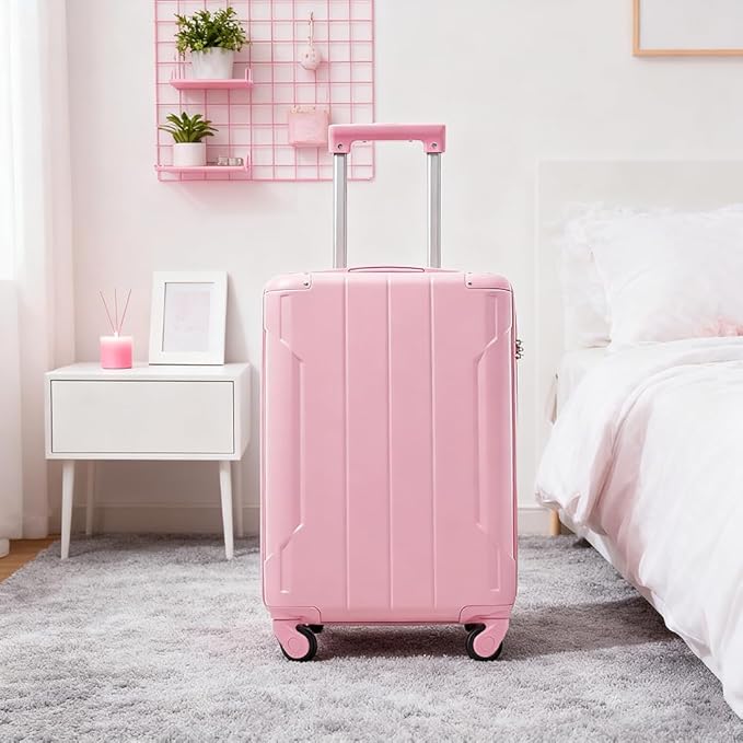 Merax 20 Inch Carry On Luggage Airline Approved, Hardshell ABS Suitcase with Spinner Wheels, TSA Lock, Lightweight Travel Luggage for Business Trips & Weekend Getaways