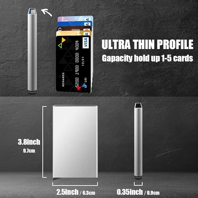 FurArt Slim Minimalist Wallet, Front Pocket Wallets, RFID Blocking, Credit Card Holder for Men