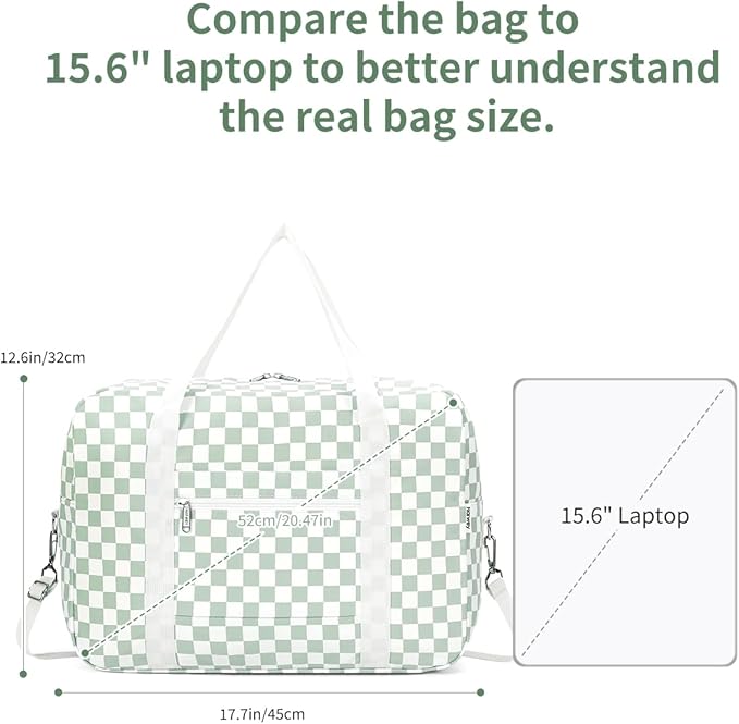 For Spirit Airlines Personal Item Bag 18x14x8 Foldable Travel Duffel Bag Tote Carry on Luggage Duffle Overnight for Women and Men