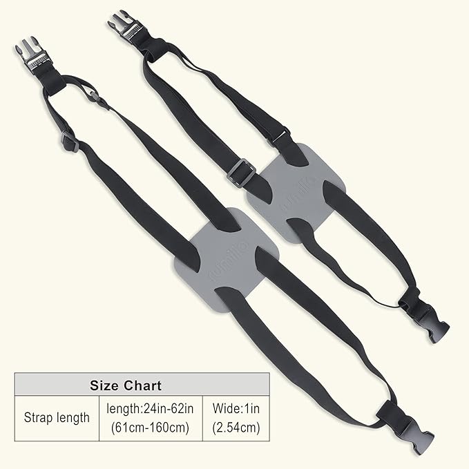 Luggage Straps for suitcases，Luggage Straps Bag Bungees for Add a Bag Easy to Travel （Grey）