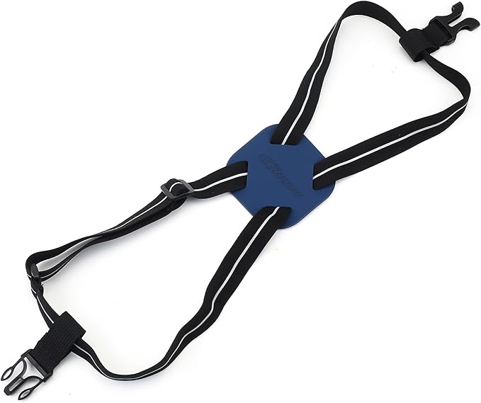 Luggage Straps Bag Bungee, Luggage Straps Suitcase Adjustable Belt, Add a Bag Easy to Travel Suitcase Elastic Strap Belt with Reflective Material (Blue)