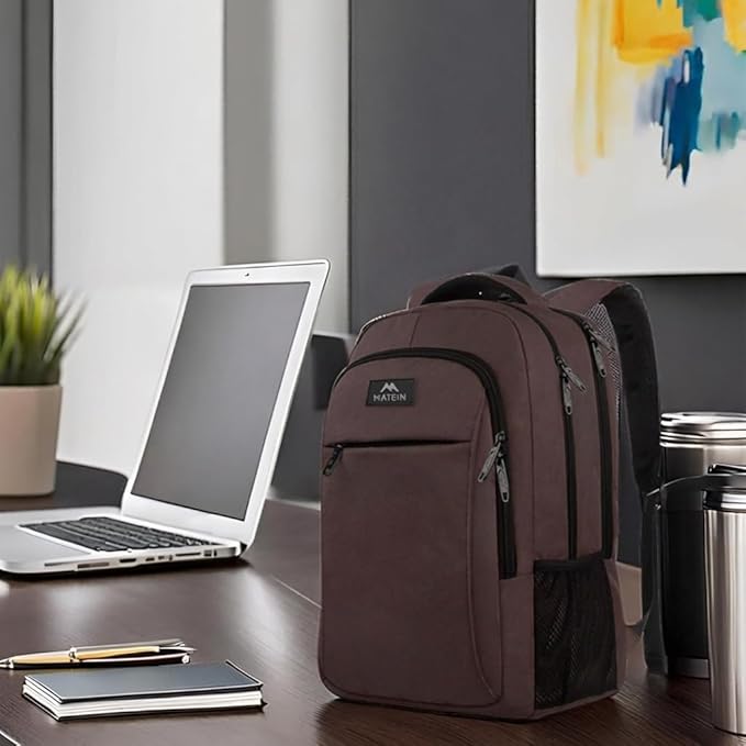 MATEIN 15.6 in Laptop Backpack, School Backpack with USB for Men Women and College Student, Sturdy Laptop Bag for Laptop Accessories Water Resistant Travel Backpack Functional Birthday Gifts