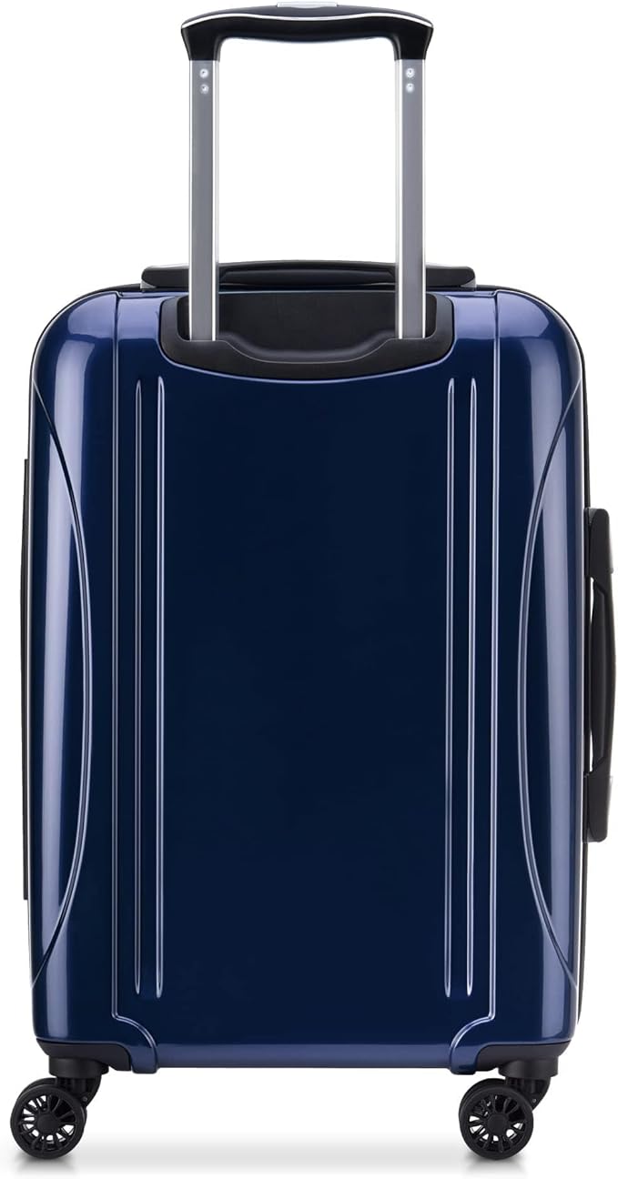 DELSEY PARIS Helium Aero Hardside Expandable Luggage with Spinner Wheels, Blue Cobalt, Carry-On Plus 21 Inch