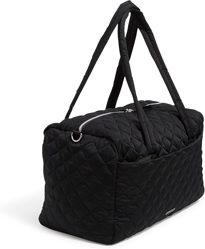 Vera Bradley Women's Performance Twill Medium Travel Duffle Bag, True Black, One Size